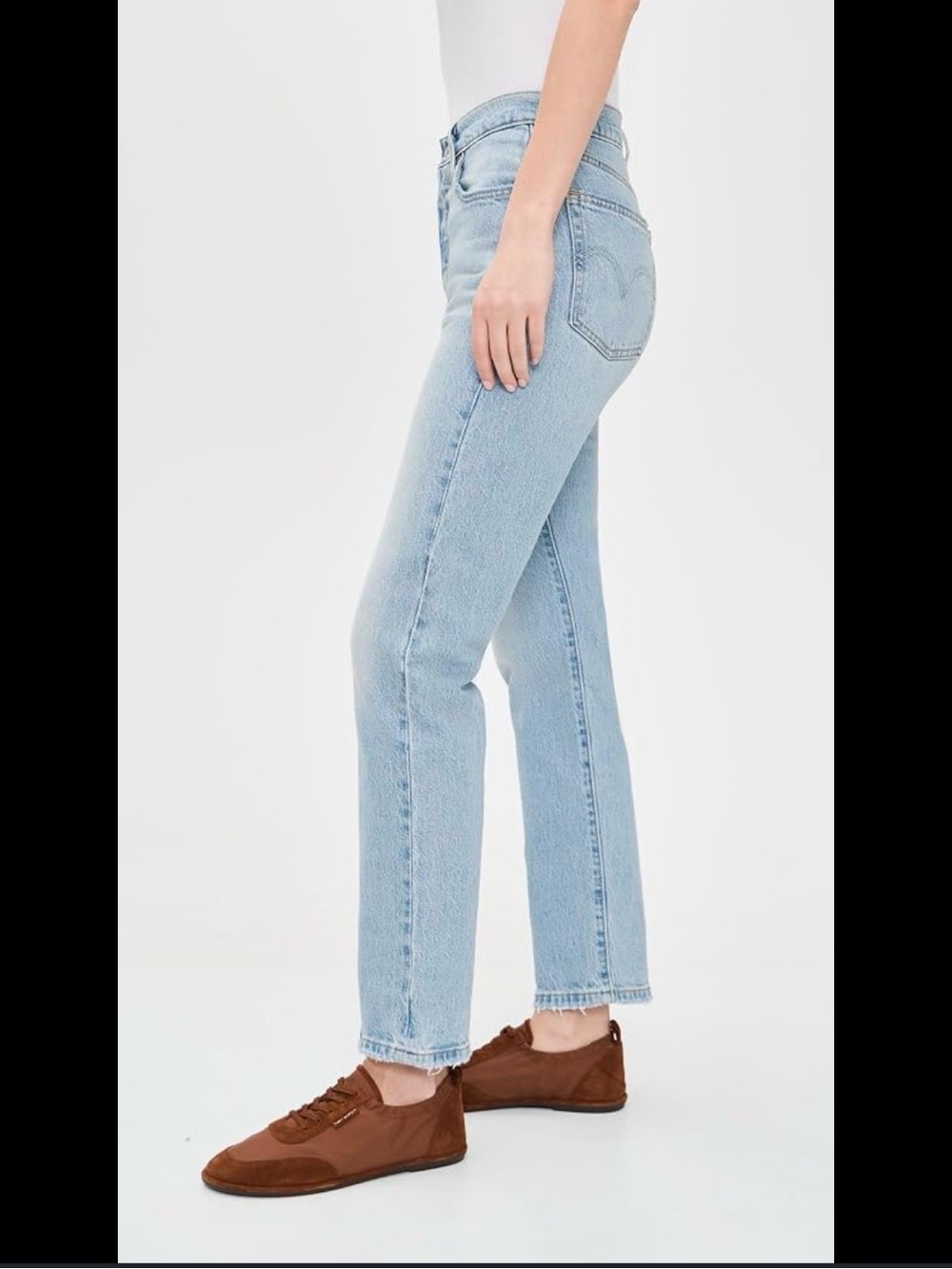 Zara Light Blue Straight Leg Jeans